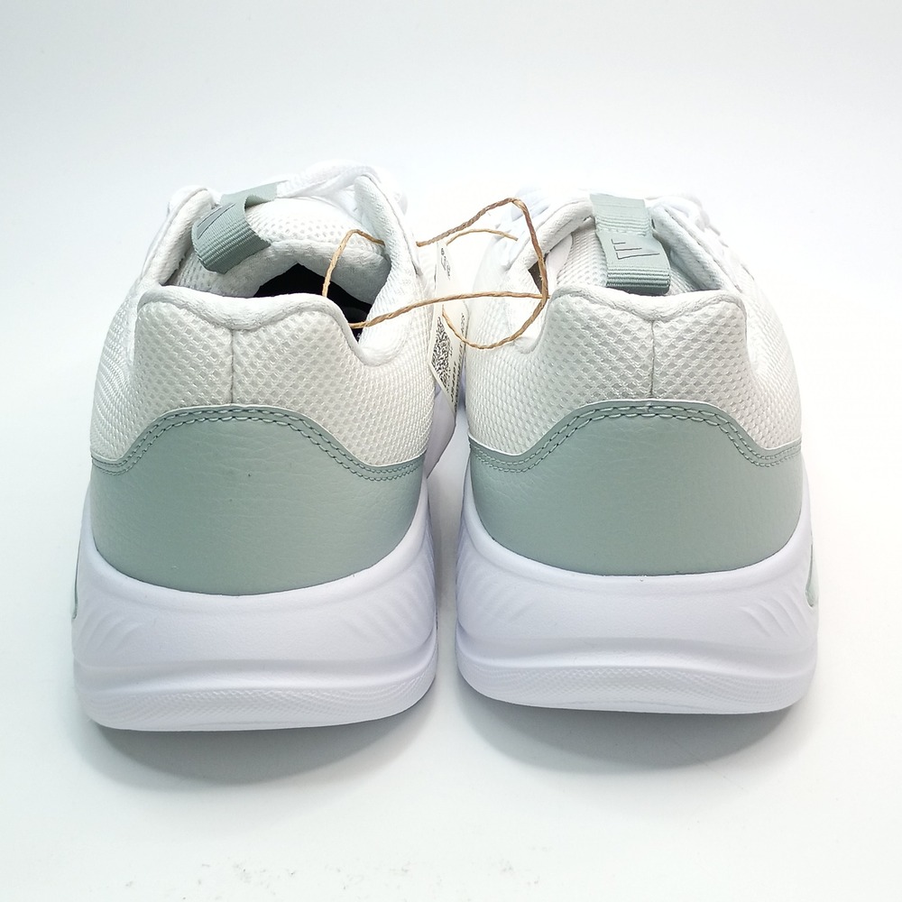 Adidas Cloudfoam Flex Laces Running Shoes Women Size 11 White Silver JS4891 - Picture 5 of 10
